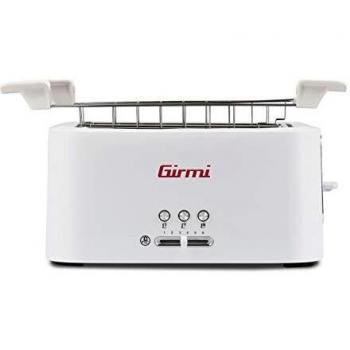 Tostadora Girmi TP9101 4 Rebanadas 1500W Color Blanco con Temporizador y Funciones Automáticas