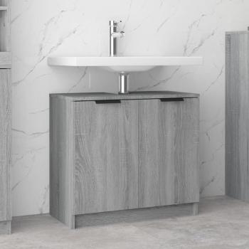 Mueble de baño gris Sonoma 64,5x33,5x59 cm madera multicapa
