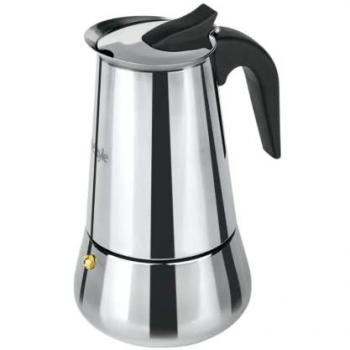 Cafetera de Acero Inoxidable 6 Tazas Alta Calidad Inducción Life Style