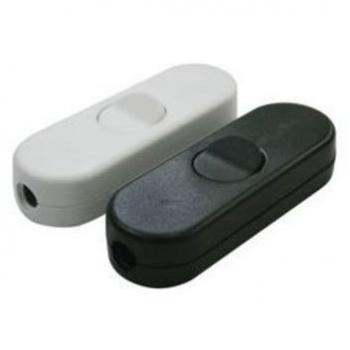 Interruptor bipolar 10A color negro con contactos de plata