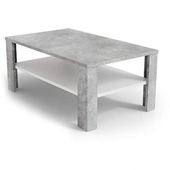 Mesa de Centro Vicco, Hormigón Blanco, 100 x 42 cm