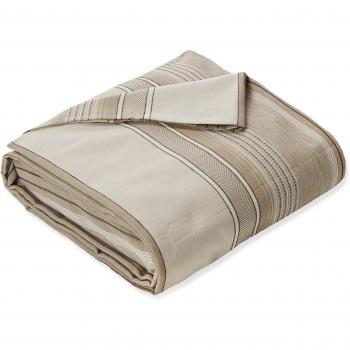 Es-Tela Níjar - Colcha/cubrecama foulard con tejido jacquard, para cama de 135/140 cm, 235 x 280 cm, color piedra