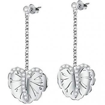 Pendientes Mujer Morellato NINFEA, Abbraccio Stainless Steel Earrings SAUE03, Plata, Circonias