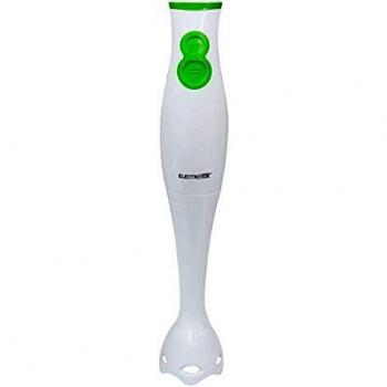 ELECTROTEK Batidora de Mano de 2 velocidades, Varilla de plástico y Cuchillas de Acero Inoxidable ET-BM200PL.