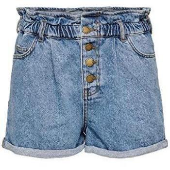 Only Women's Medium Blue Denim Paperbag Shorts