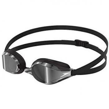 Speedo Fastskin Speedsocket 2 Swimming Goggles, Comfortable Fit, Anti-Fog Lenses, Black and Silver, Adult Unisex Size