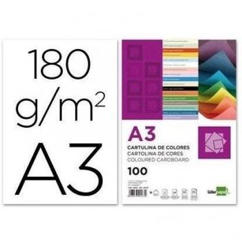 Liderpapel 180G/M2 - Cartulina, A3, Blanco