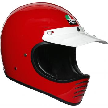 AGV Casco de Moto X101 Ece Solid - Seguridad Certificada, Color Rojo (S)