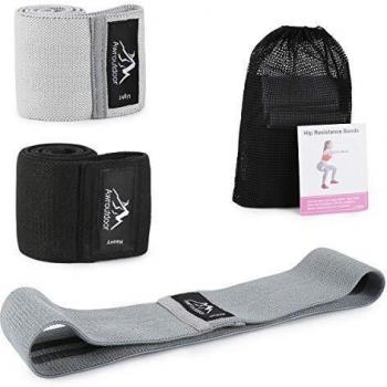 Awroutdoor Bandas de Resistencia Set - Antideslizantes Bandas de Ejercicio Premium, Tela Bandas Elasticas de Fitness para Cadera, Abdominales, Muslo y La Pantorrilla