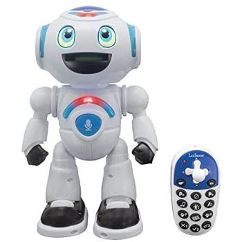 Lexibook Powerman Master Robot Programable Educativo Interactivo +3 Años con Control Remoto, Funciones de Lectura y Música, Baila y Juega, Quiz Animal, Ideal para Niños