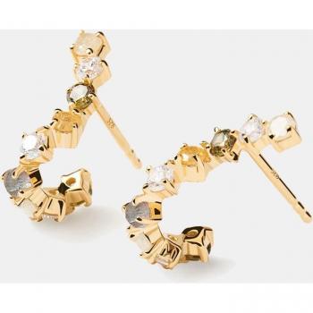 Pendientes PDPaola Tuscany Plata 925MM Dorado