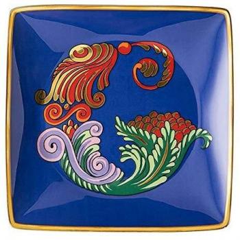 Bandeja Cuadrada de Porcelana Versace Holiday Alphabet 12 cm