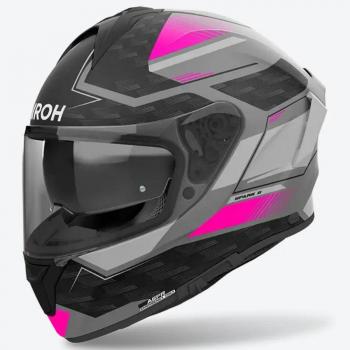 Airoh Casco Integral Spark 2 Zenith Rosa Mate - Negro Gris Rosa (XS)