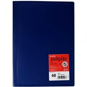 Grafoplas 1155705 - Carpeta de 40 fundas, color azul