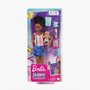 Muñeca Barbie Skipper Niñera con Bebé y Accesorios de Cuidado - GRP11