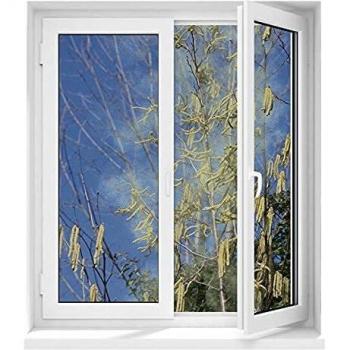 Hoberg Protección antipolen para ventanas Hoberg con fijación magnética| Mosquitera con protección antipolen de hasta 150 x 130 cm cortada individualmente a medida