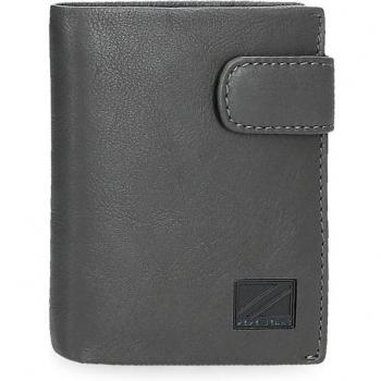 Cartera Pepe Jeans Chief Gris con cierre de clic