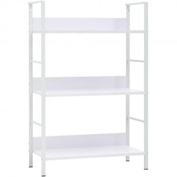 vidaXL 3-Layer Book Shelf White 60x27.6x90.5 cm Engineered Wood