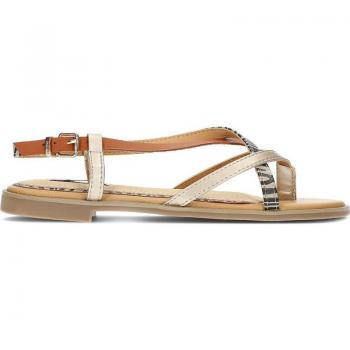 Sandalia MTNG Thick Zebra 50569 Negro - Cuero Sintético de Calidad, Sandalias de Mujer MTNG SANDALIAS THICK ZEBRA 50569 TAUPE