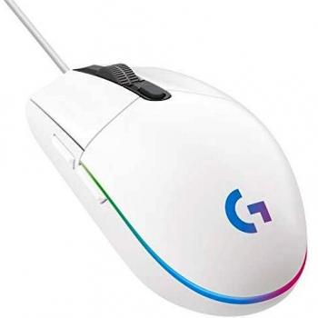 Logitech G203 LIGHTSYNC Ratón Gaming con Iluminación RGB Personalizable, 6 Botones Programables, Captor 8K para Gaming, Seguimiento de hasta 8,000 DPI, Ultra-ligero - Blanco