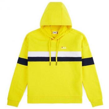 Sudadera con Capucha Mujer Fila Ella Amarillo