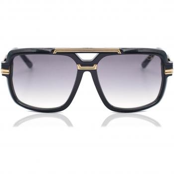Cazal 8042 001 Men's Vintage Pilot Sunglasses Gold Black Size 61