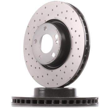 Disco de freno BREMBO 09D52723 para MERCEDES-BENZ Classe C, ventilado, altamente carbonizado, 1 pieza