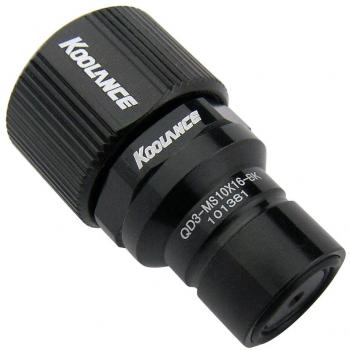 Koolance QD3 No-Spill Black Male Quick Disconnect Coupling for 16/10mm (3/8in x 5/8in)