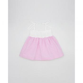 Vestido de bebé niña de algodón en color rosa