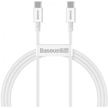 Baseus Type-C - Type-C Superior Cable Quick Charge / Power Delivery / FCP 100W 5A 20V 1m Blanco