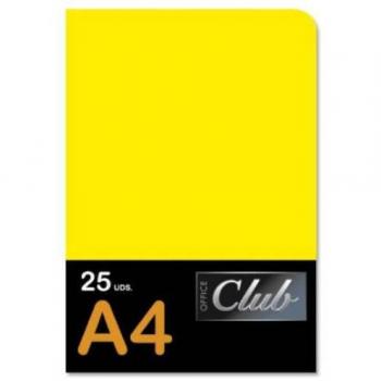 Pack 25 unidades subcarpeta formato A4 amarillo Office Club 318191