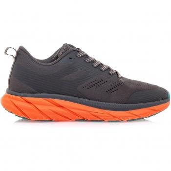 Zapatillas deportivas de hombre Mustang con suela gruesa estilo running, modelo MTNG Sinaka en gris, cierre de cordones y puntera redonda