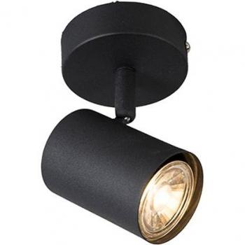 Foco de techo negro inclinable - JEANA 1