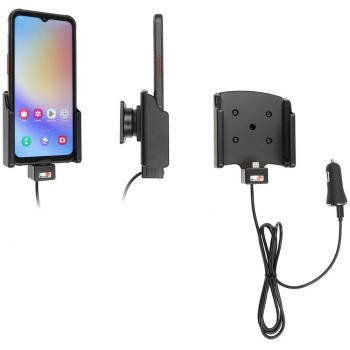 Soporte Activo USB para Smartphone Samsung Galaxy XCover 7, Carga Tipo C, 12/24V, Negro