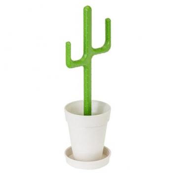 Set Escobillero WC Cactus - Diseño Original y Divertido - Fabricado con Materiales de Alta Calidad - Fácil de Limpiar y Mantener - Perfecto Para Cualquier Baño - Ahorra Espacio y es Práct