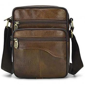 Realmark Cuero Bolso Bandolera Messenger Hombro Negocios Monedero Bolsa Bolsa portaordenador de los Hombres