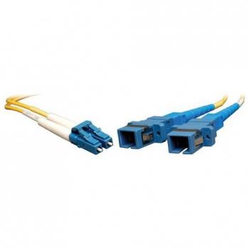 Tripp Lite Duplex Singlemode 8.3/125 Fiber Optic Cable LC-SC M/F 0.3M (1-ft.)