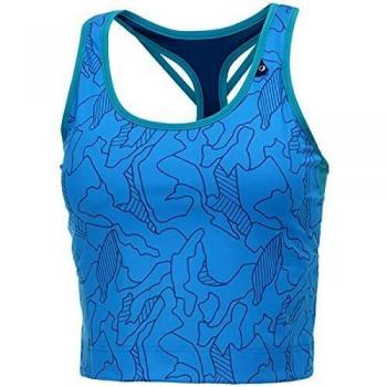 Wild Country Session Bra - Sujetador deportivo para mujer, estampado azul 2020, azul, DE 36 | IT 42