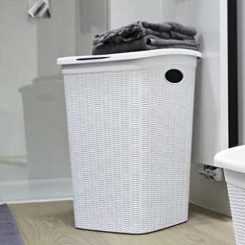 Stefanplast Cesto para la Colada, Blanco, 37x55x38 cm