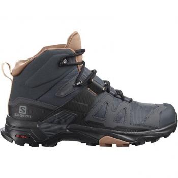 Salomon Botas de montaña de mujer X Ultra 4 Mid GTX negro/rojo