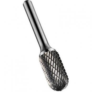 Fresa Rotativa de Carburo Sólido Dormer 6 x 6 mm, Cilindro con Punta Esférica, Acabado Brillante
