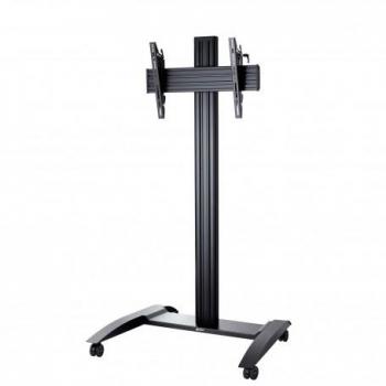 Soporte móvil Edbak TRV100 para pantallas de señalización de 165,1 cm (65) - Negro
