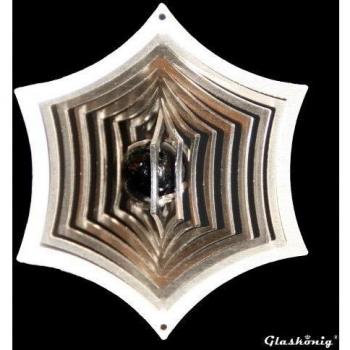 Acero inoxidable de viento Telaraña de diámetro 8,5 cm Con Bola De Cristal De Diámetro 16 mm