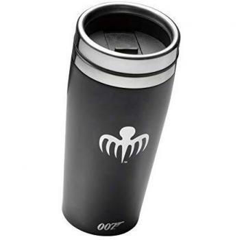 Paladone PP6670JB Taza de Viaje, 007, 450 milliliters, Metal, Negro/Plateado