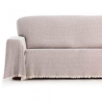 Colcha Foulard Multiusos Mags 230x260 cm Marrón - Plaid Sofá y Cama Tacto Extrasuave