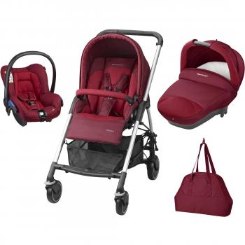 Bébé Confort Streety Next - Cochecito de paseo, 3 piezas, color rojo