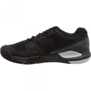 Wilson Rush Pro 3.0, Zapatilla de Tenis, para Todo Tipo de Superficies, tenistas de Cualquier Nivel para Hombre, Negro/Gris/Blanco, número 45 1/3 EU
