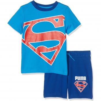 PUMA Conjunto de Superman para ni&ntilde, Infantil, Style Superman Set, French Blue, 86