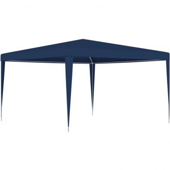 vidaXL Party Tent 4x4 m Blue - Outdoor event tent, dimensions 4x4 meters, blue color, waterproof fabric, UV-resistant, sturdy steel frame, easy to set up and dismantle, suitable for weddings, parties, and