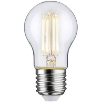 Bombilla LED Filamento Gota E27, 6,5 W, 806 lm, Transparente, 2700K, Blanco Cálido